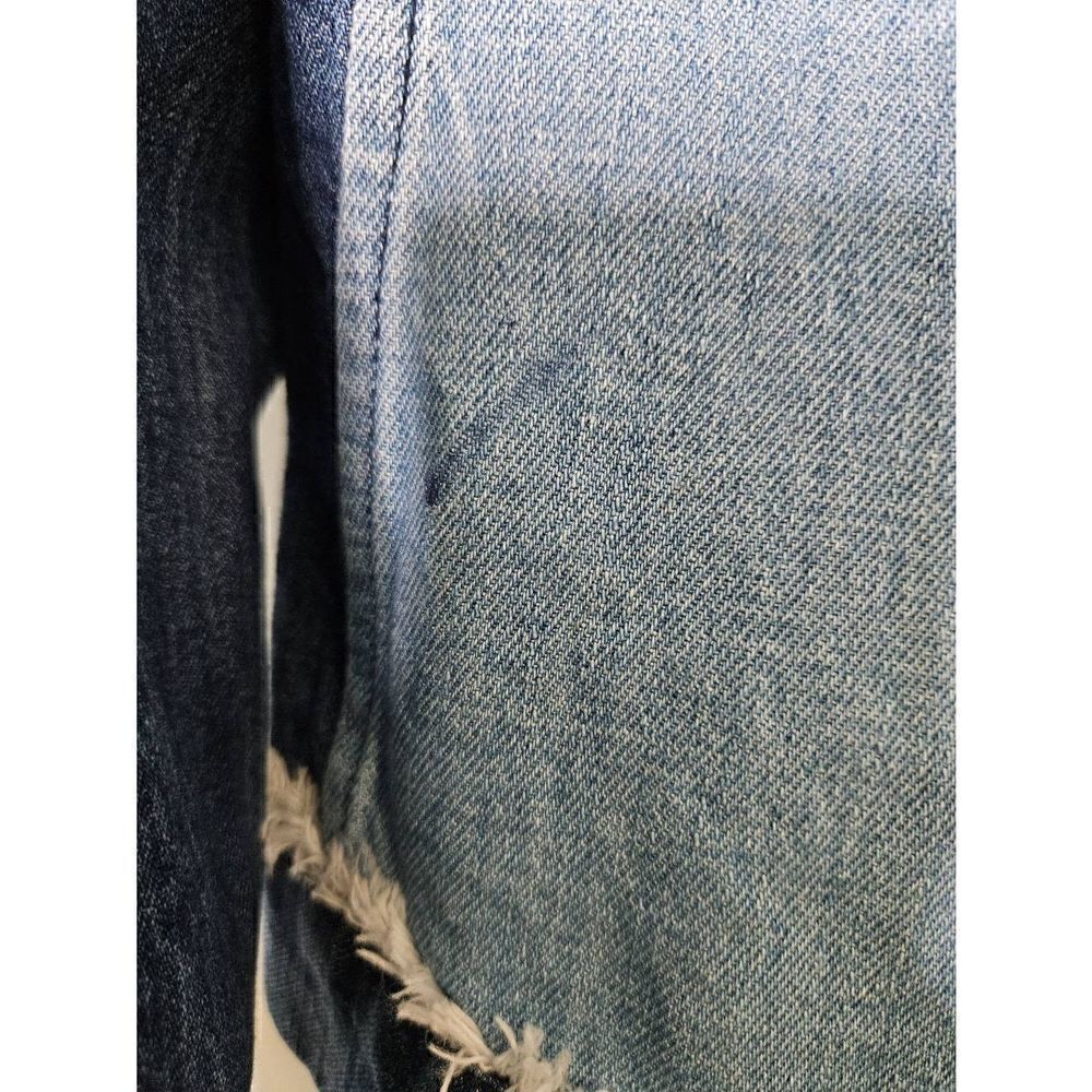 Beaded 2 toned denim jacket. Size S. - Picture 4 of 4